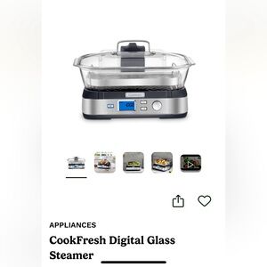 Cuisinart fresh touch digital steamer, used once, like new!